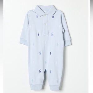 Ralph Lauren Pony Embroidered Cotton Coverall